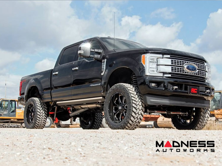 Ford Super Duty Lift Kit  - 6 Inch Coilover Conversion Kit w/ Monotube Shocks - 4in Rear Axle w/ Rear Overload Springs